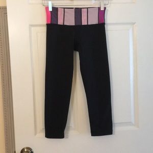 Pink cropped leggings by lululemon athleti…